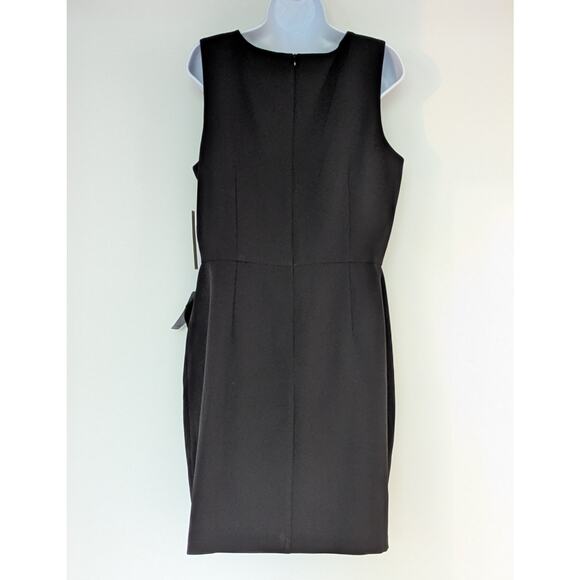 Eliza J Black Sleeveless Faux Wrap Dress - Picture 3 of 12